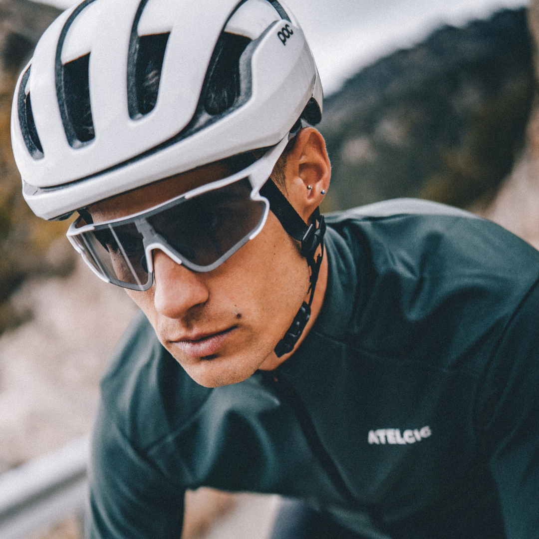 Occhiali da ciclismo bianchi fotocromatici TER Atelcic